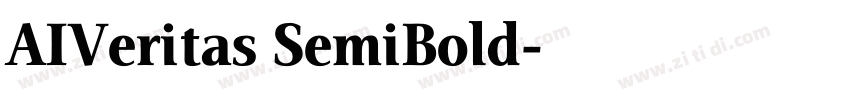 AIVeritas SemiBold字体转换